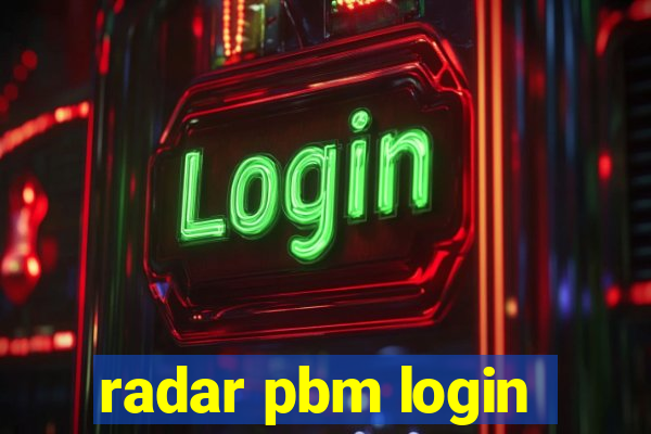 radar pbm login